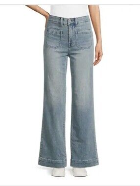 Faherty Stretch Terry Patch Pocket High Rise Jeans Size 26